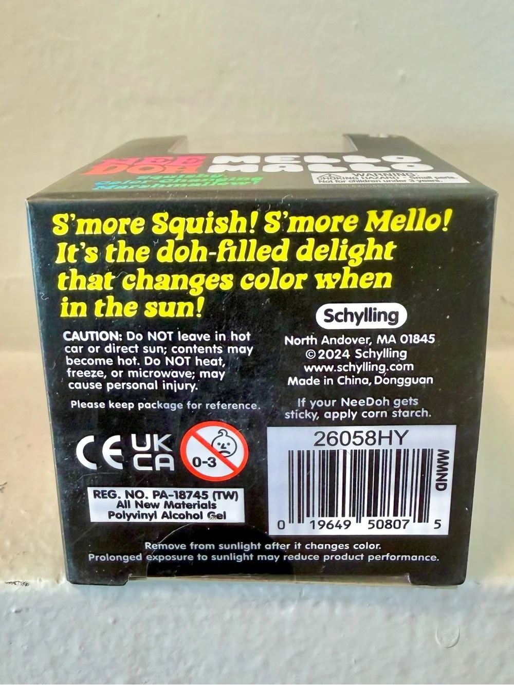 NEW NeeDoh Mello Mallo Color-Changing Marshmallow Squishy - Yellow!